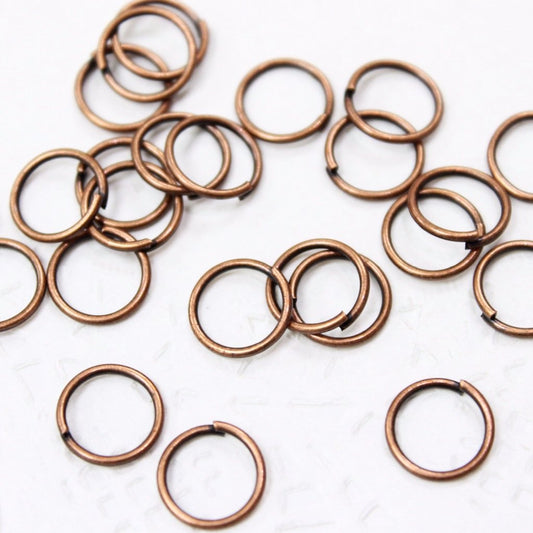 10mm Antique Copper Jump Rings