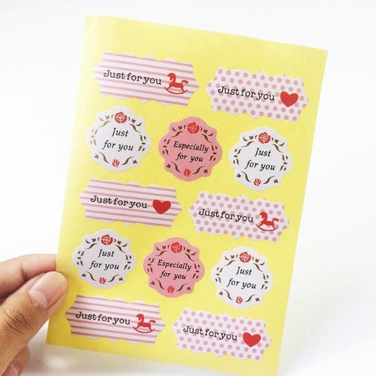 48pc Just For You Stickers