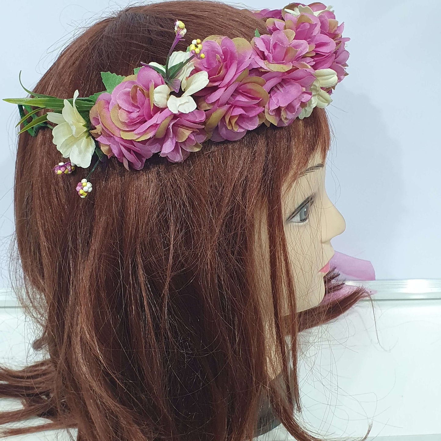 Purple Floral Hair Crown