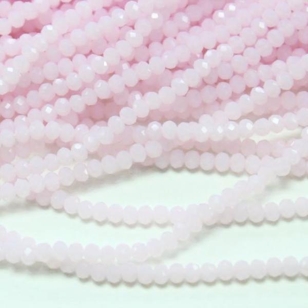 Pink Crystal Rondelles