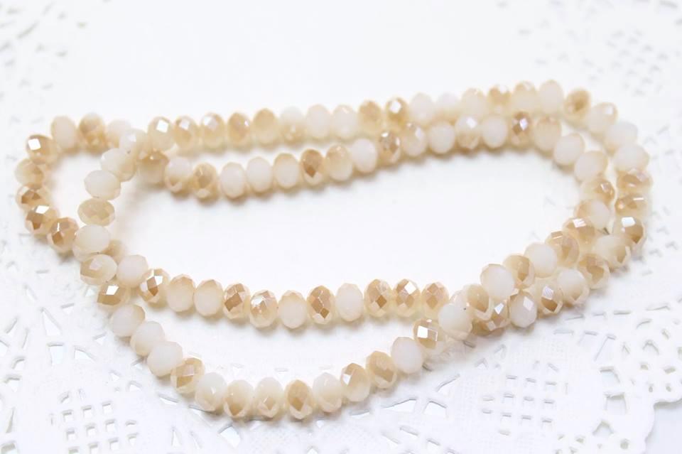 Two Toned Crystal Rondelles
