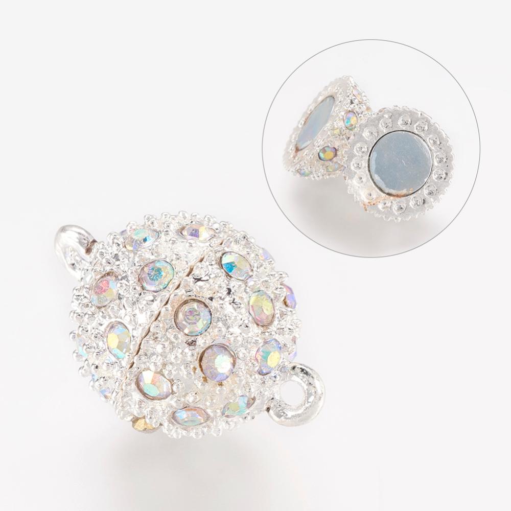 Large 21mm Magnetic AB Rhinestone Clasp