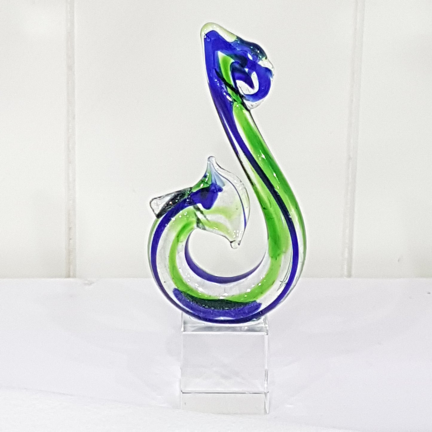 Fish Hook Glass Ornament