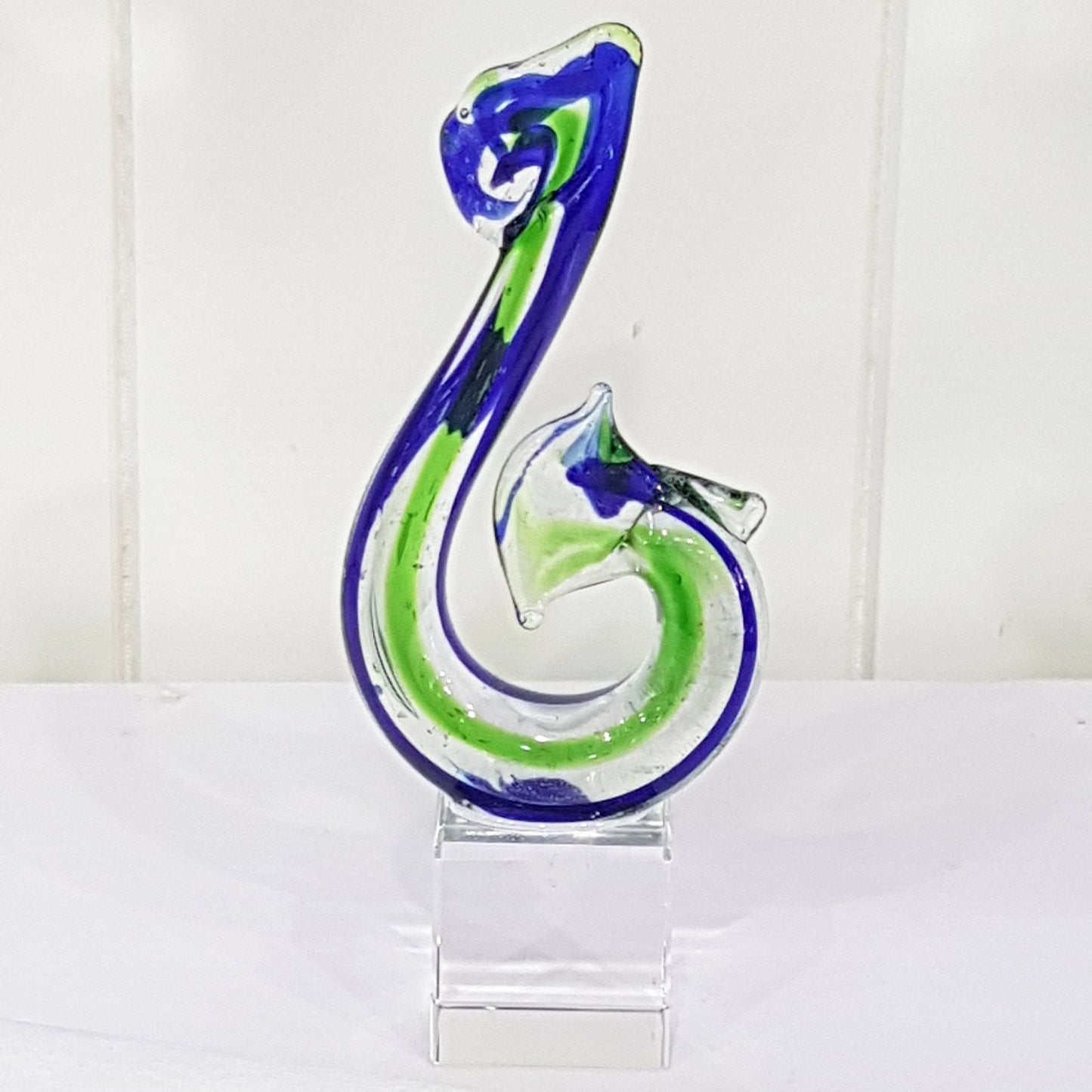 Fish Hook Glass Ornament