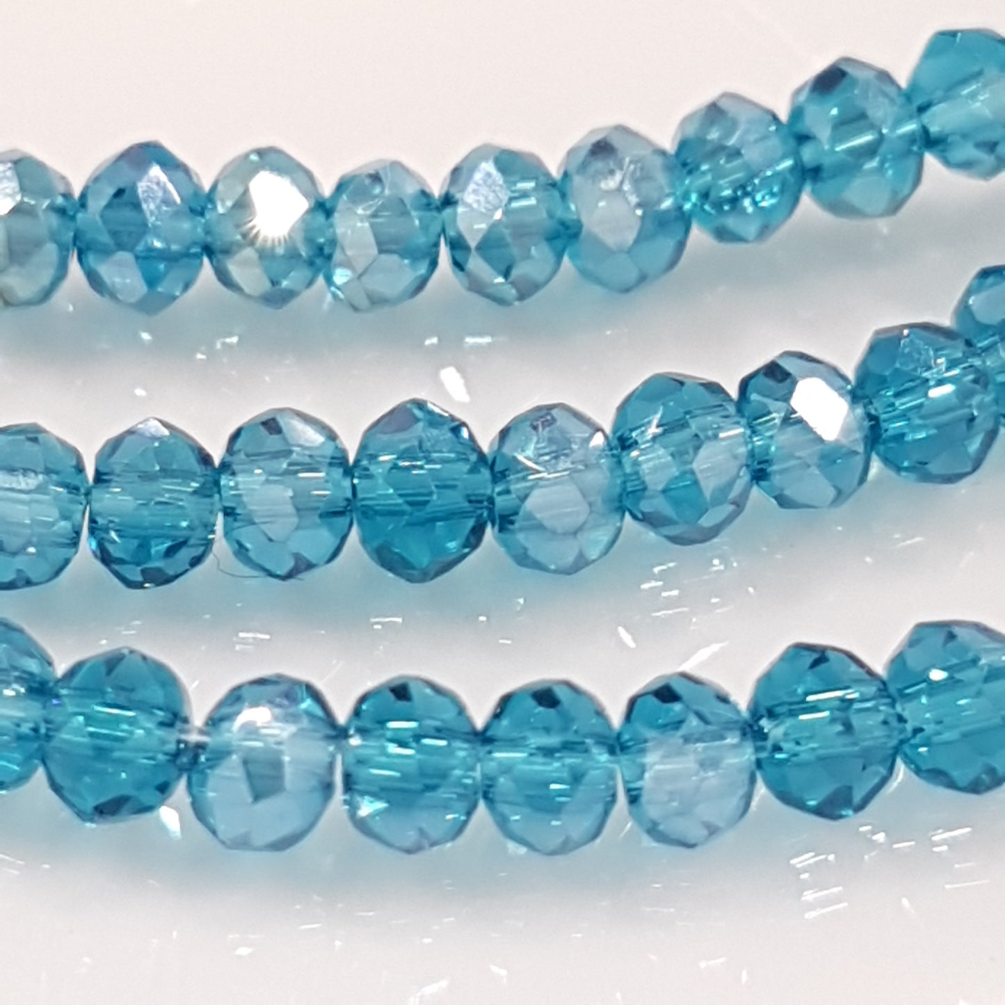 Blue Crystal Rondelles