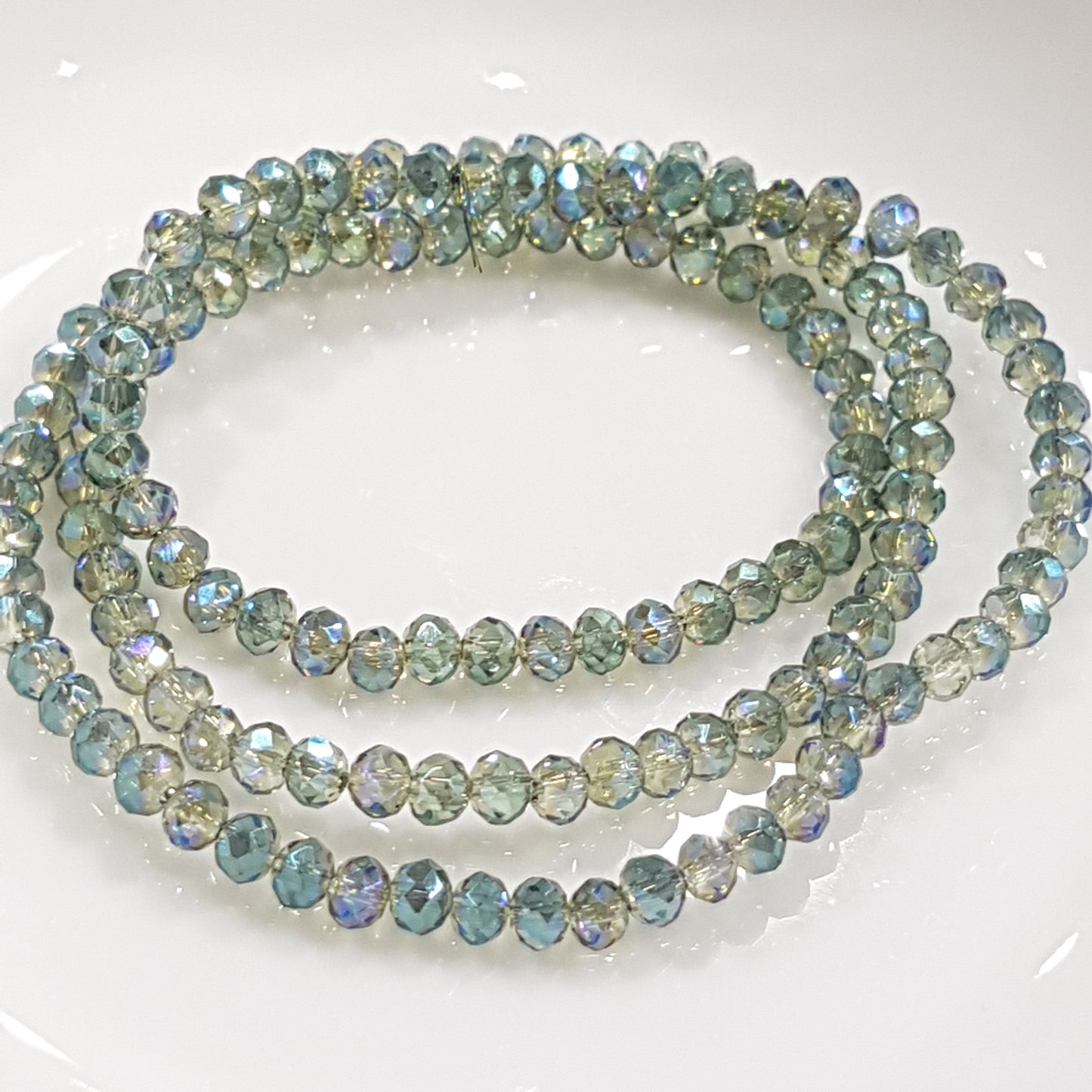 Pretty Crystal Rondelle Beads