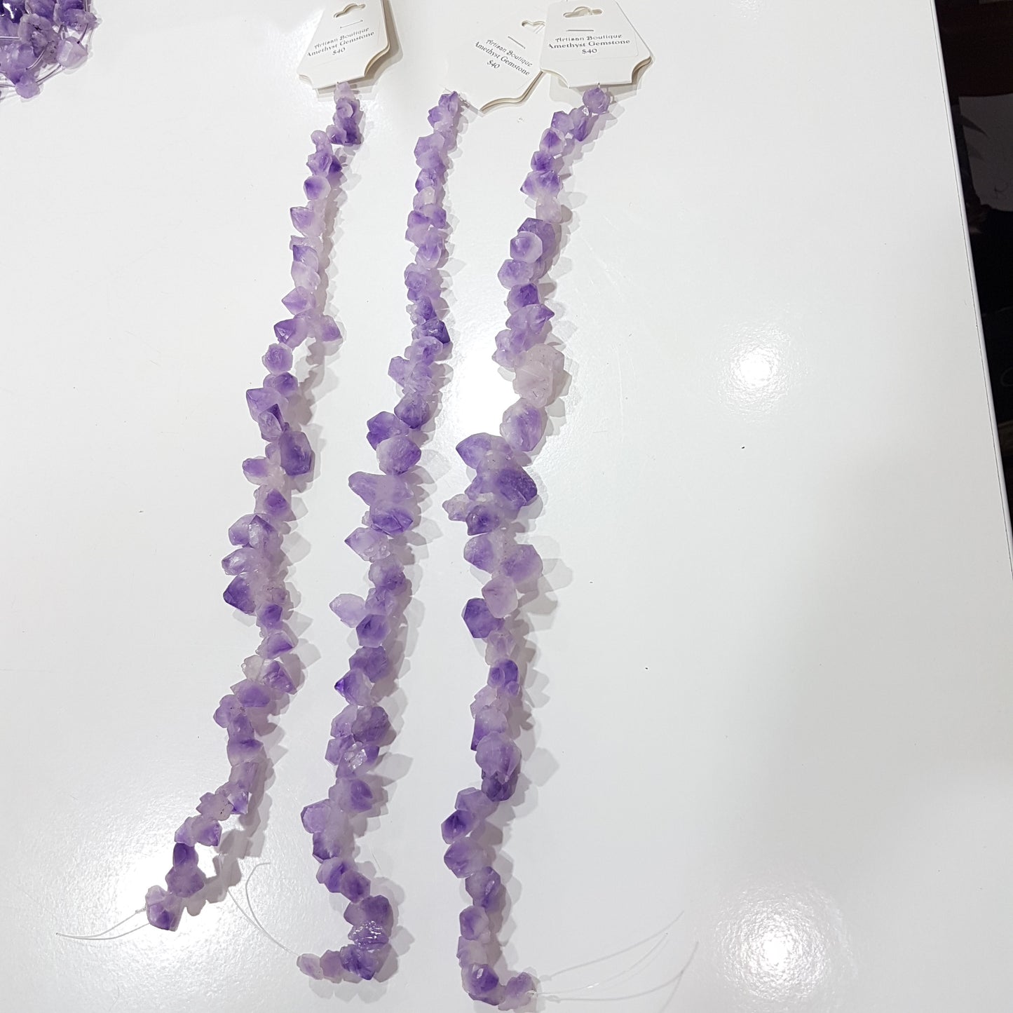 Full Strand Natural Amethyst Gemstone Strand