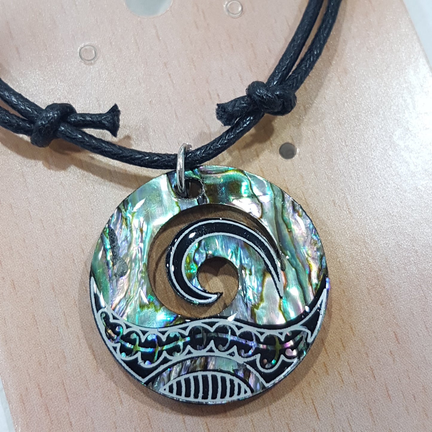 Paua Fancy Koru Necklace