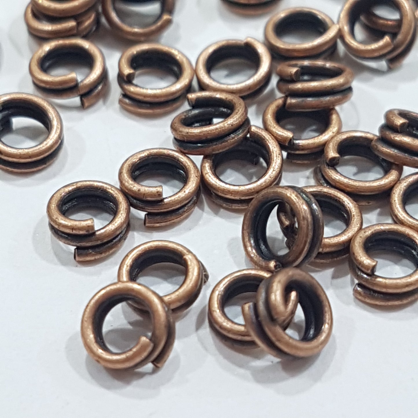 100pc 4mm Copper Split Rings