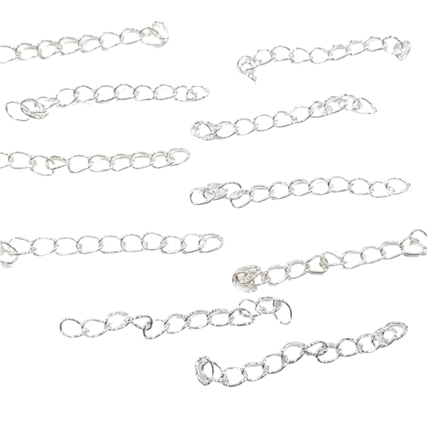 10pc Silver Extension Chain
