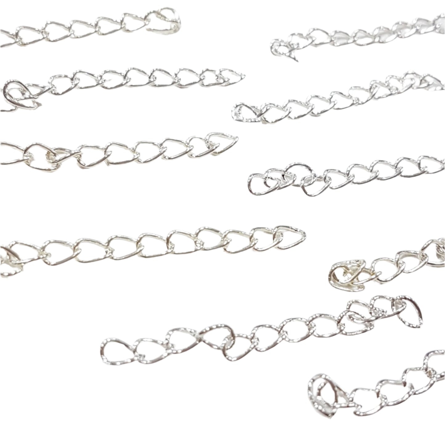 10pc Silver Extension Chain