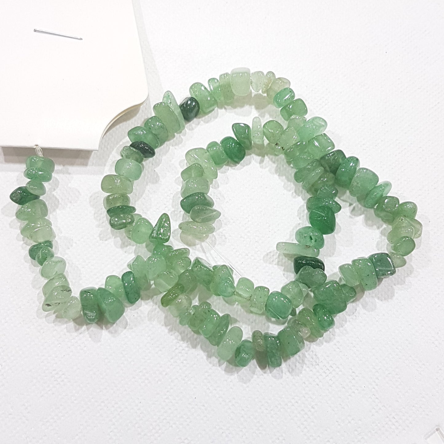 Green Aventurine Chip Bead Strand