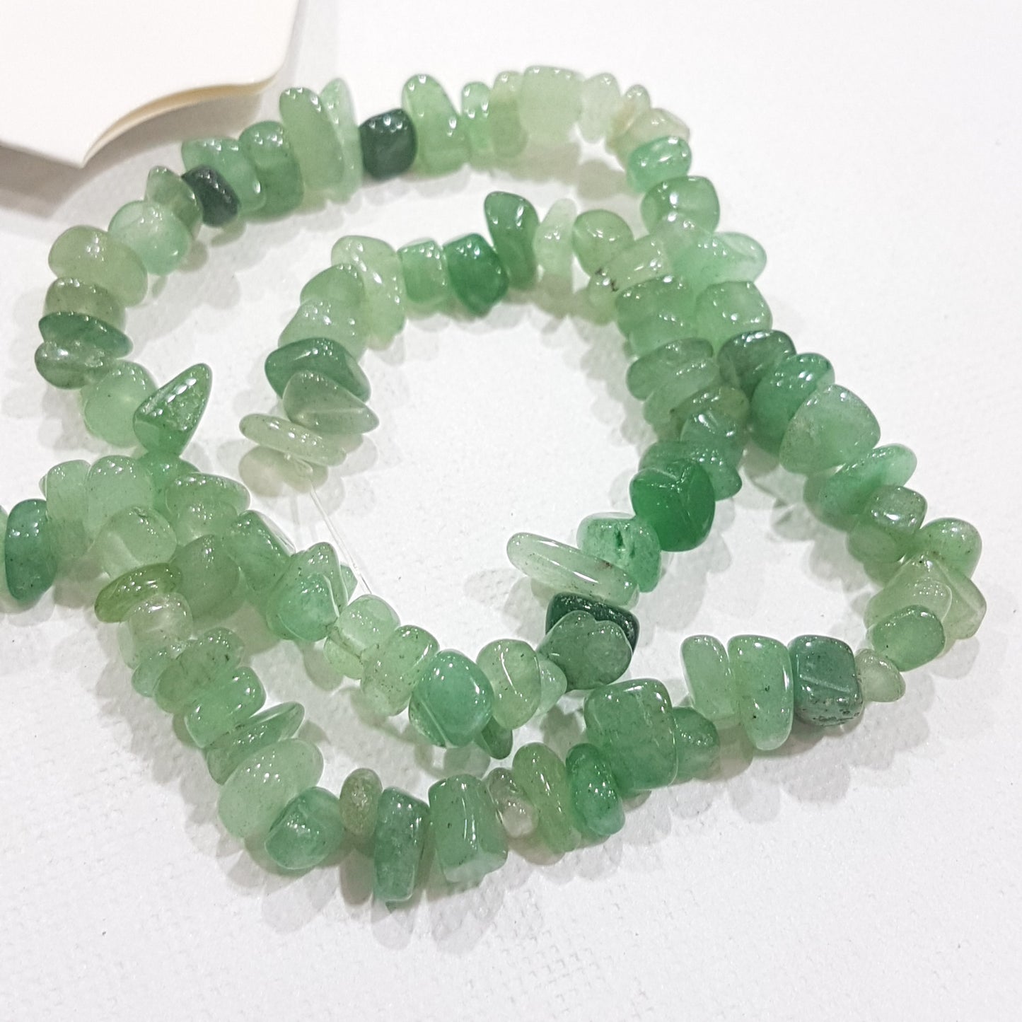 Green Aventurine Chip Bead Strand