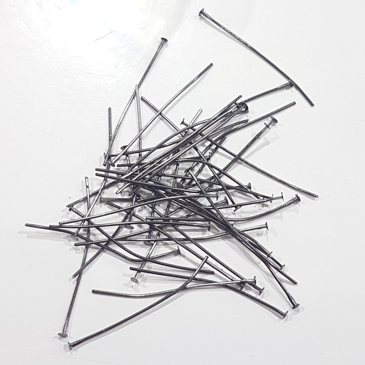 50pc Black Head Pins 3.6cm