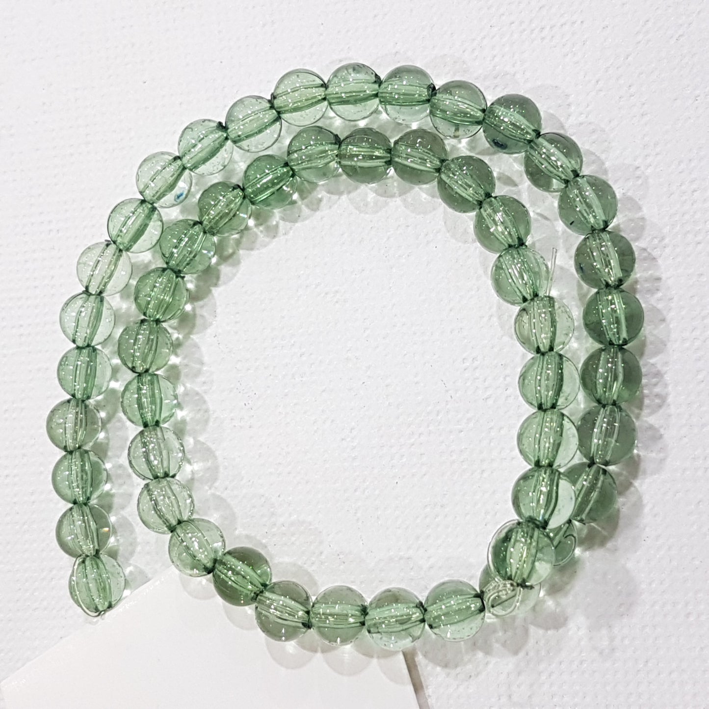 6mm Green Acrylic Beads 50pc