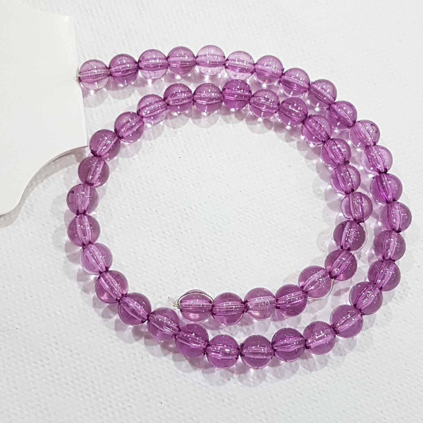 6mm Purple Acrylic Beads 50pc