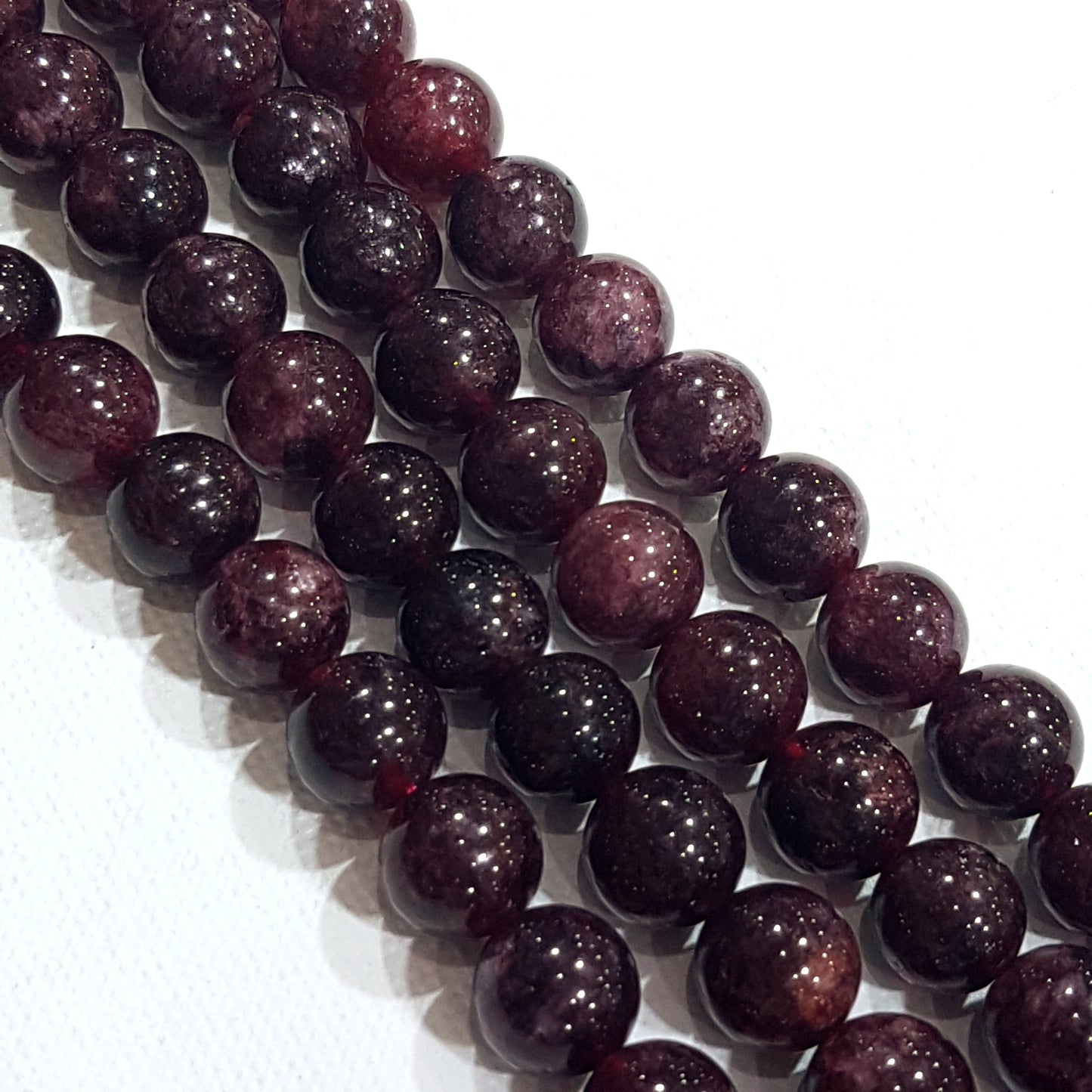 10mm Garnet Gemstone Beads