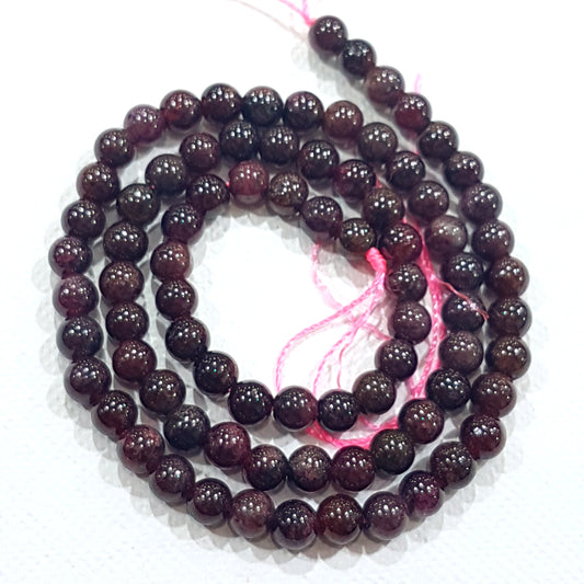 4mm Garnet Gemstone Beads