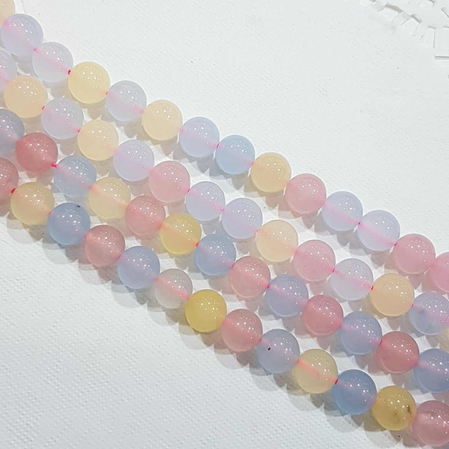 10mm Chalcedony Gemstone Beads