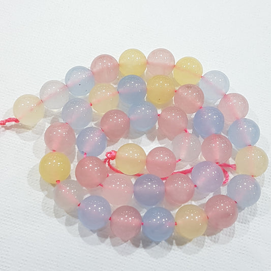 10mm Chalcedony Gemstone Beads