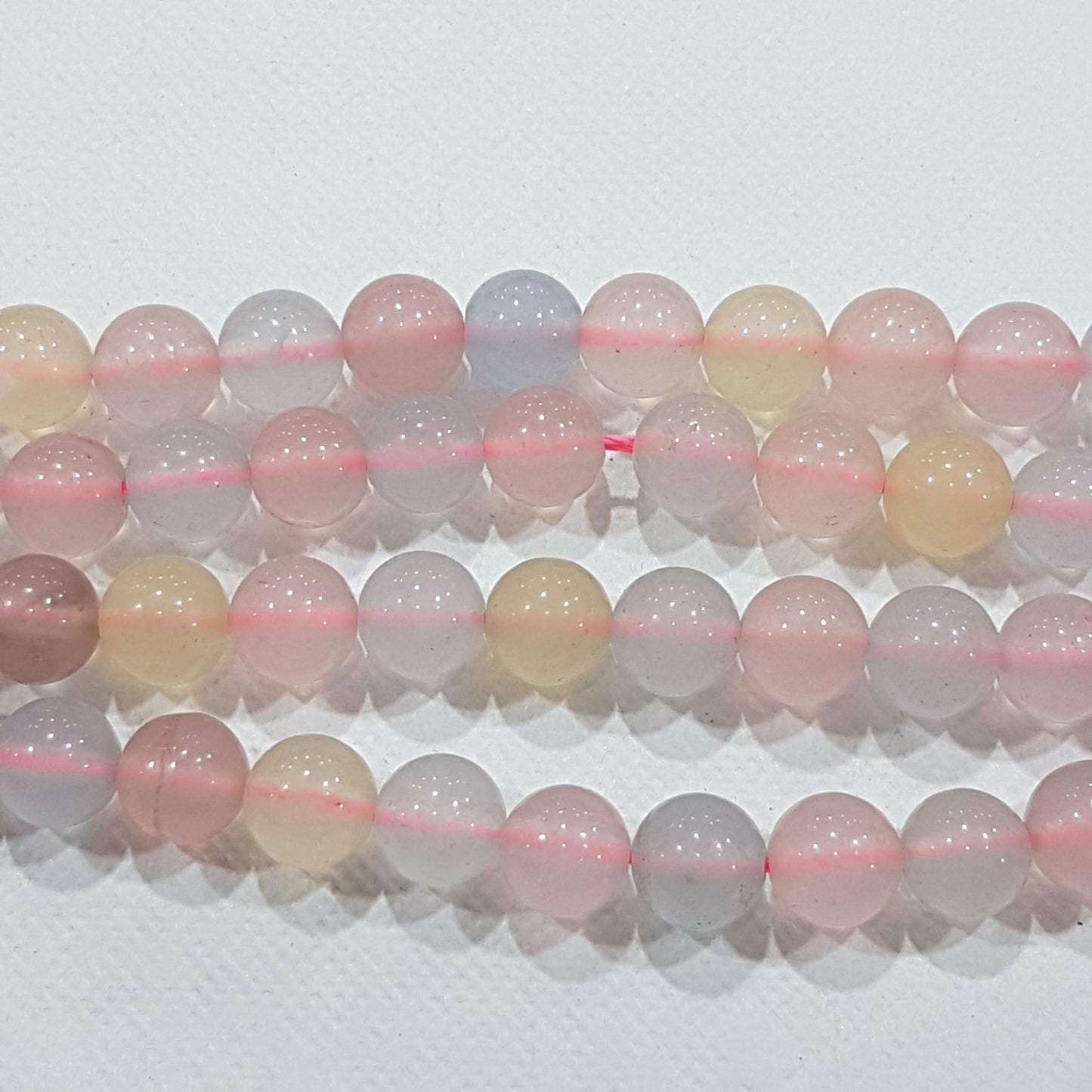 8mm Chalcedony Gemstone Beads