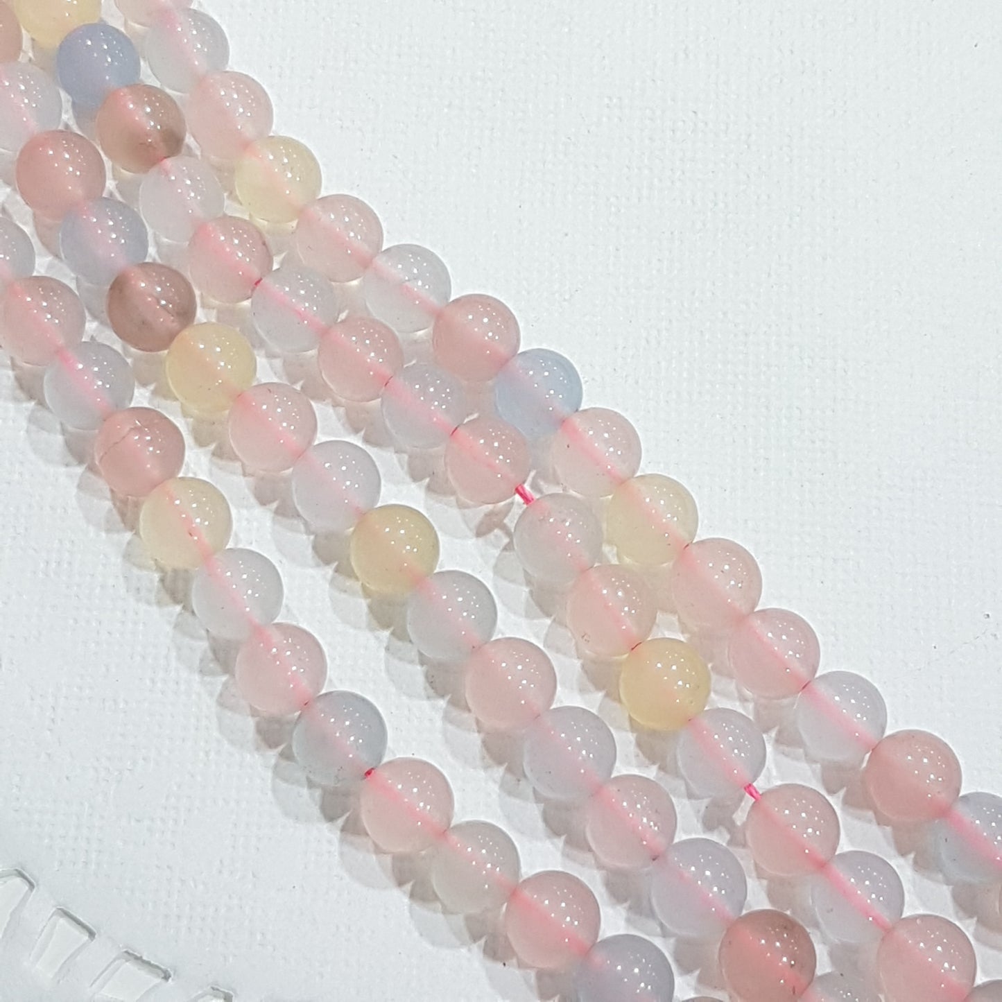 8mm Chalcedony Gemstone Beads