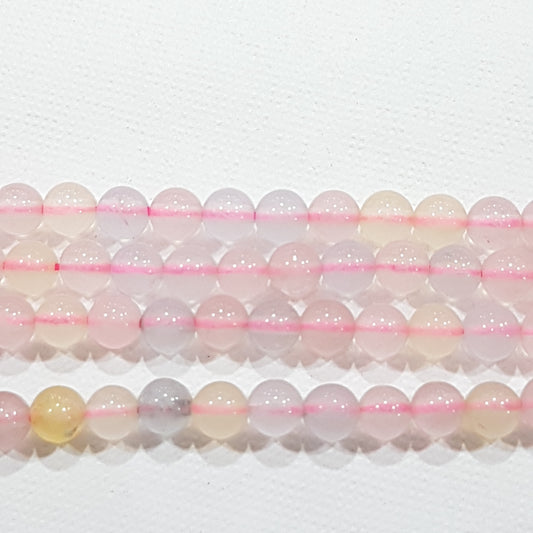 6mm Chalcedony Gemstone Beads