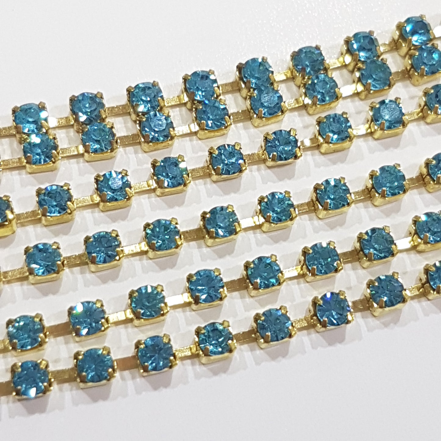 Aqua Bohemica Preciosa Rhinestone Chain ss10