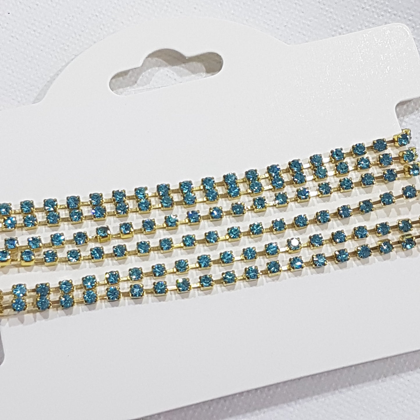 Aqua Bohemica Preciosa Rhinestone Chain ss10