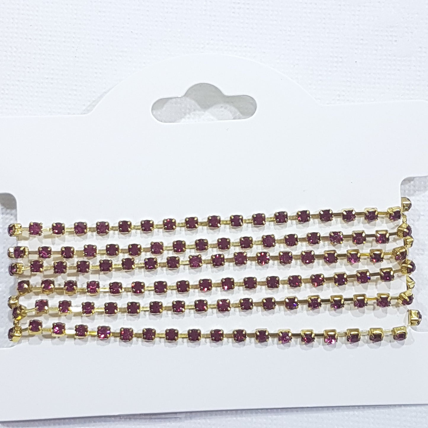 Fuchsia Preciosa Rhinestone Chain ss10
