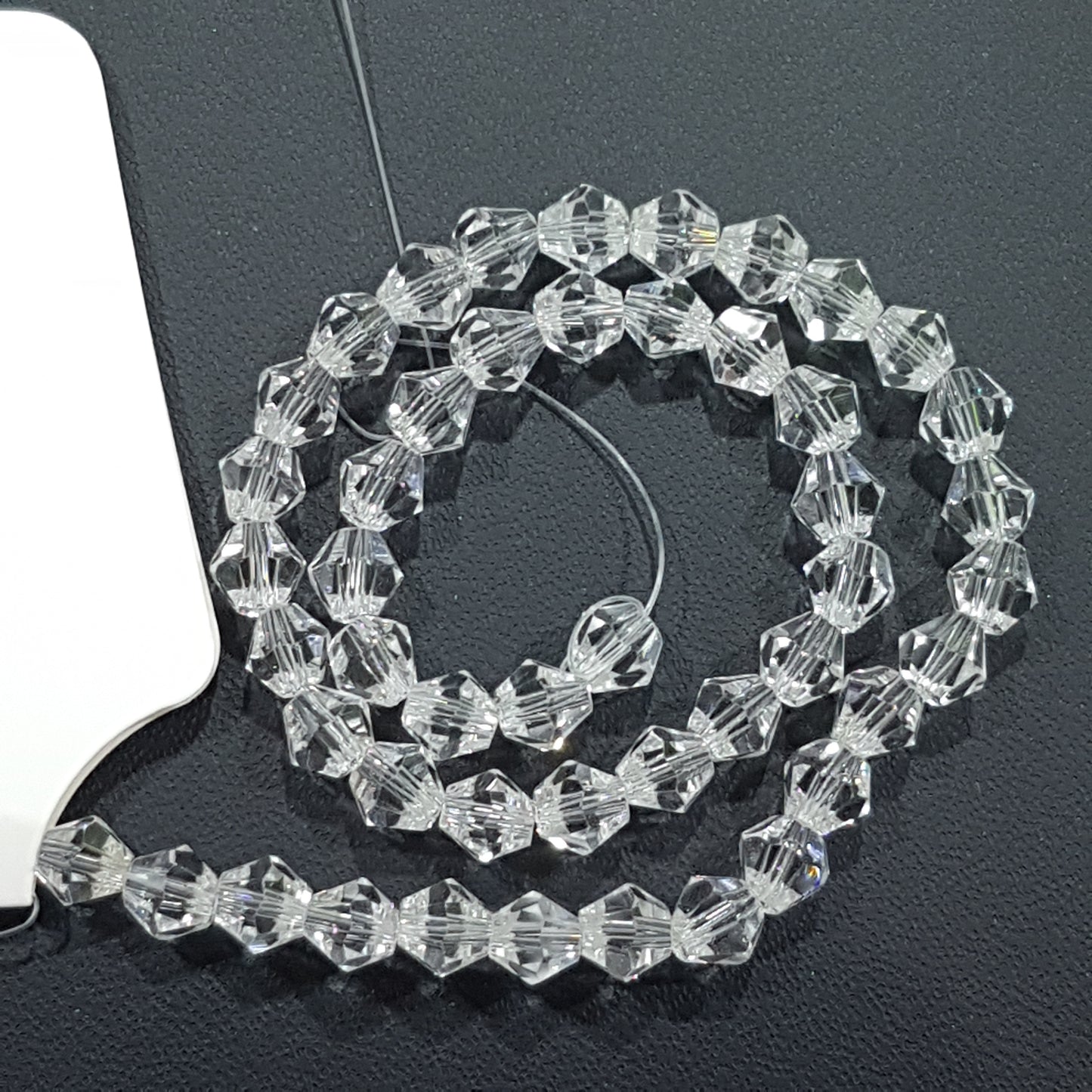 6mm Clear Glass Bicones