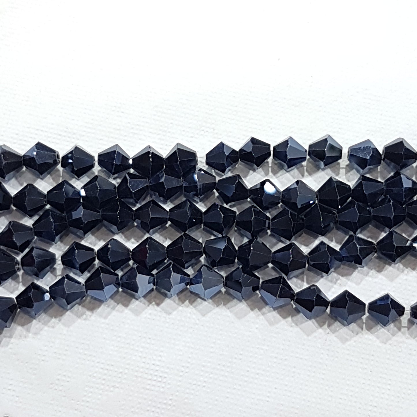 8mm Black Glass Bicones