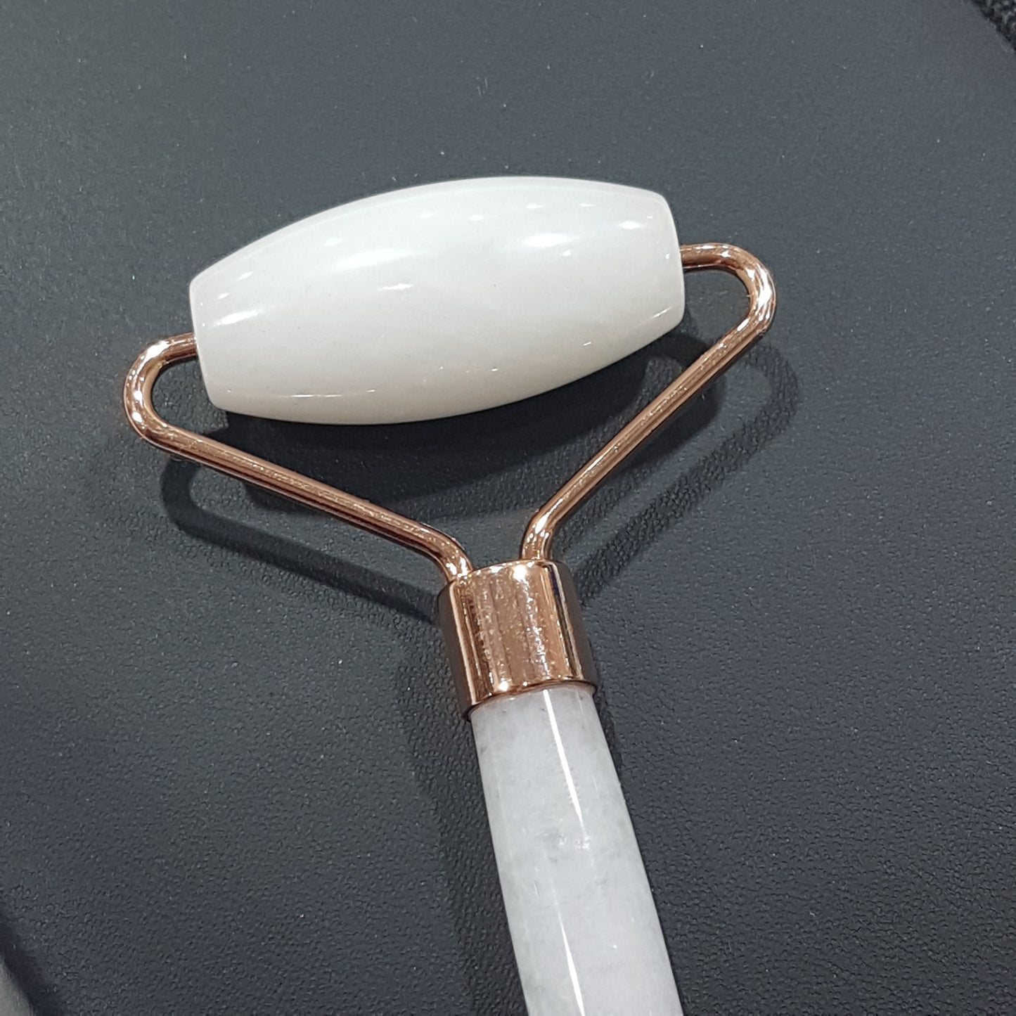 White Jade Rose Gold Facial Roller