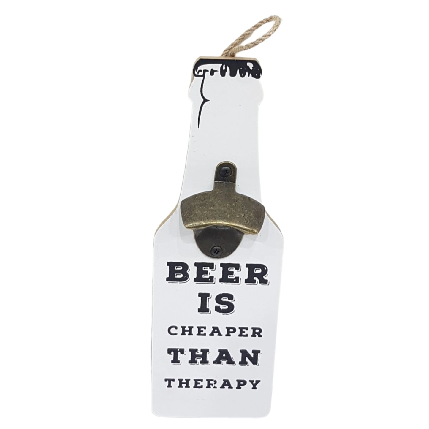 Beer Is Cheaper Than Therapy Bottle Opener