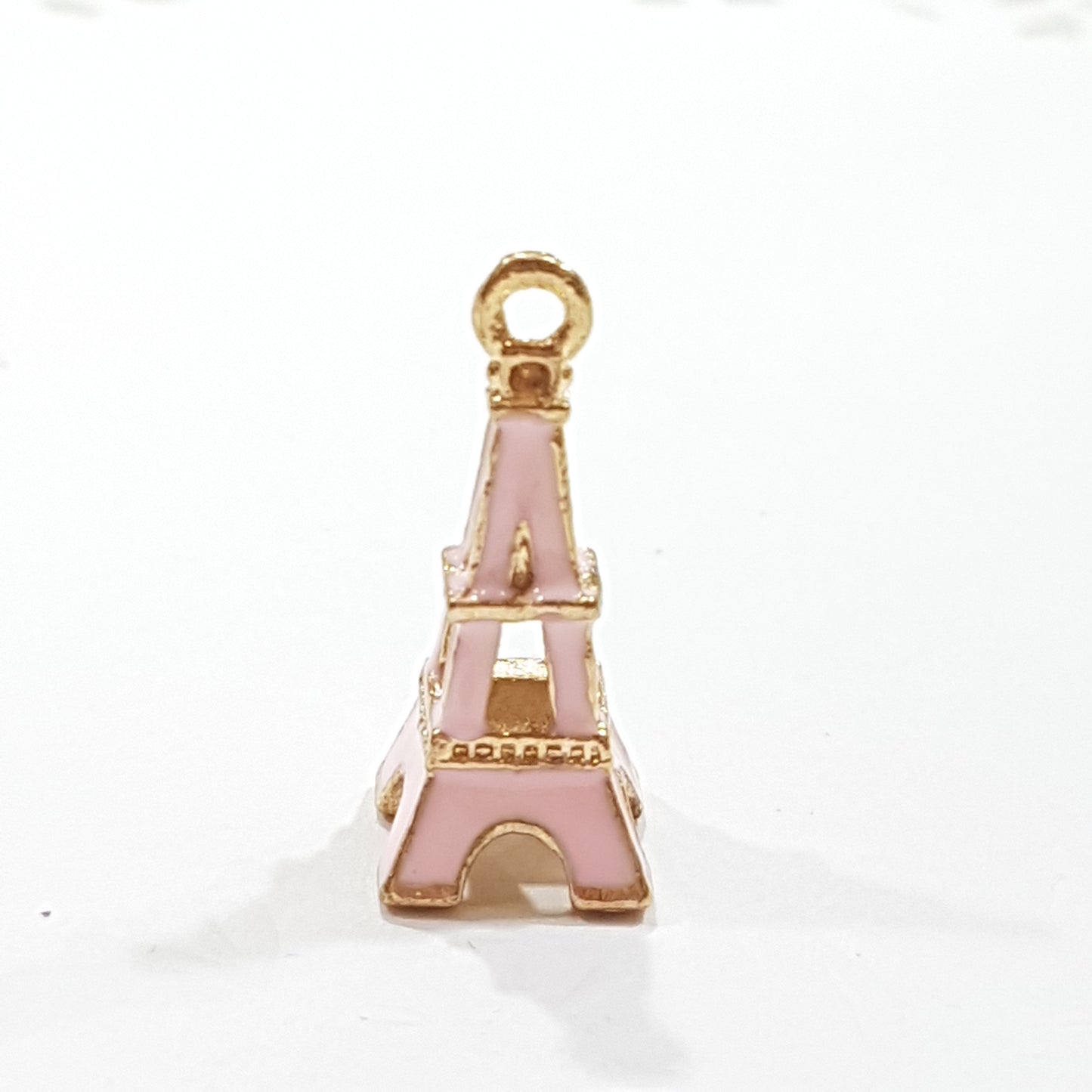Pink Enamel Eiffel Tower Charm