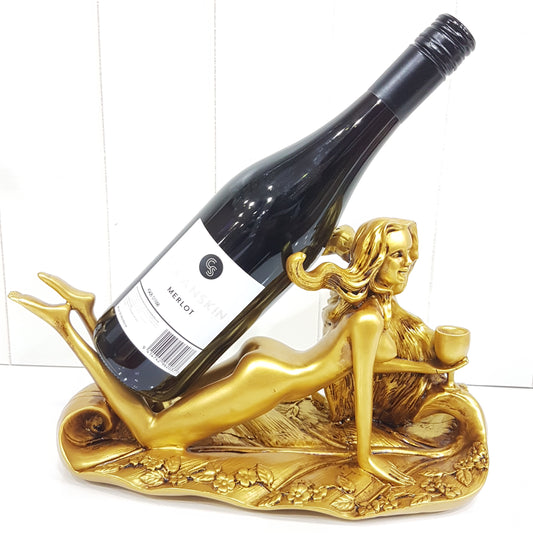Golden Lady Wine Holder