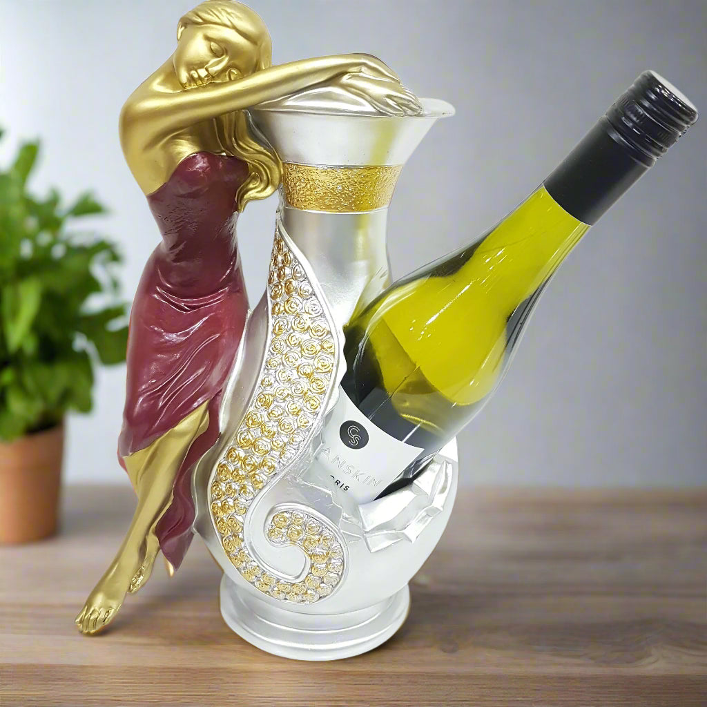 Lady and Vase Wine Holder