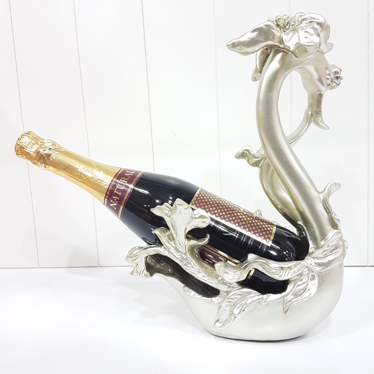 Silver Swan Wine Holder