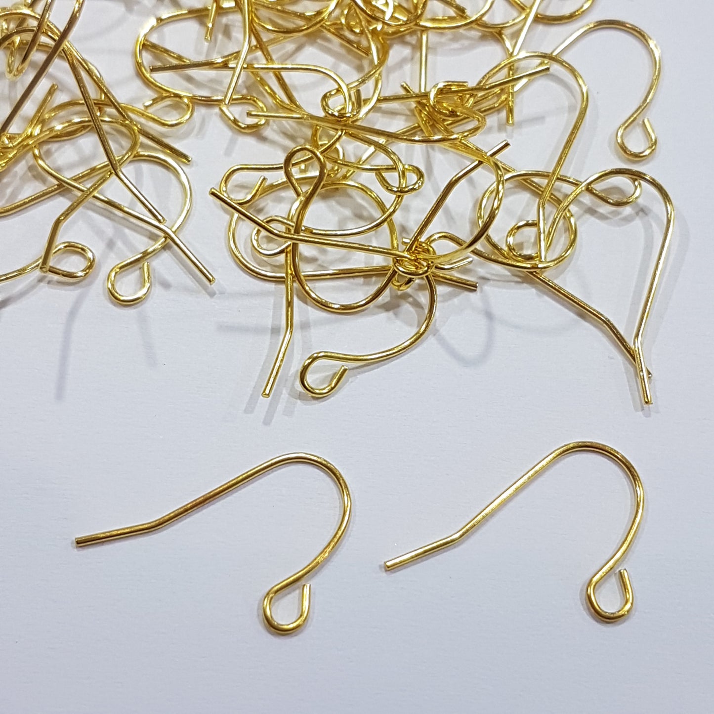50pc Gold Nickel Free Earring Hooks