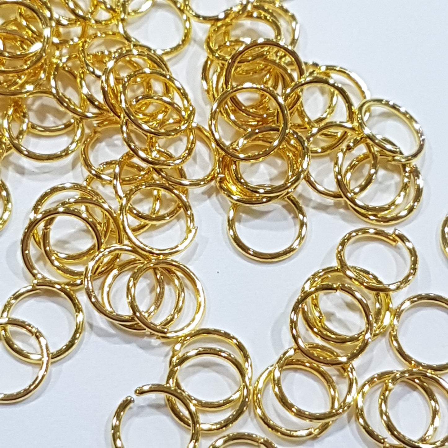 100pc 6mm Gold Jump Rings