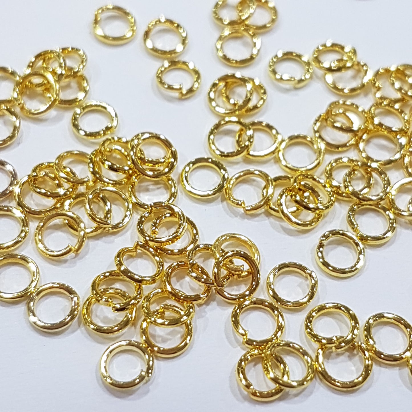 100pc 4mm Gold Jump Rings
