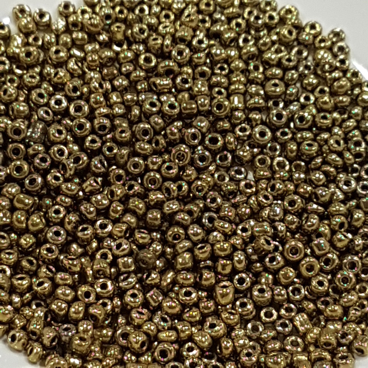 15g 12/0 Dark Golden Seed Beads