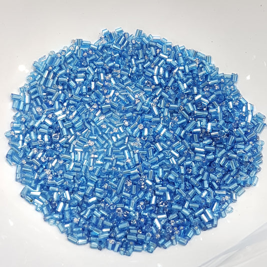 15g Blue S/L 2 Cut Seed Beads