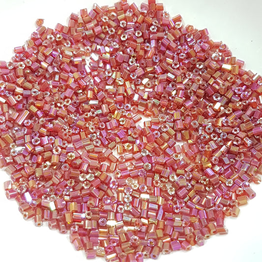 15g 11/0 Red AB 2 Cut Seed Beads