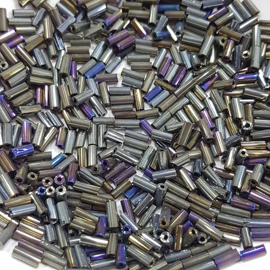 15g Black Iris Bugle Beads