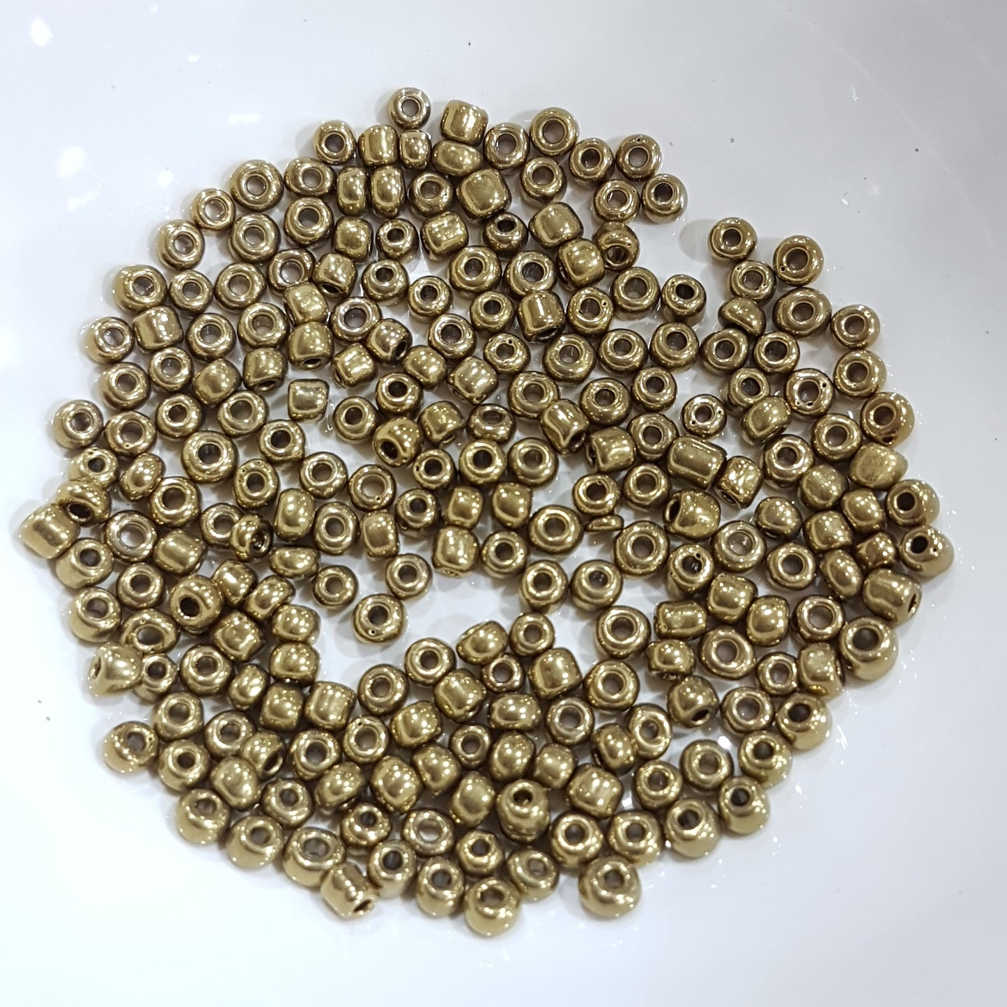 15g 6/0 Metallic Round Seed Beads