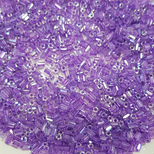 15g Purple AB 2 Cut Seed Beads