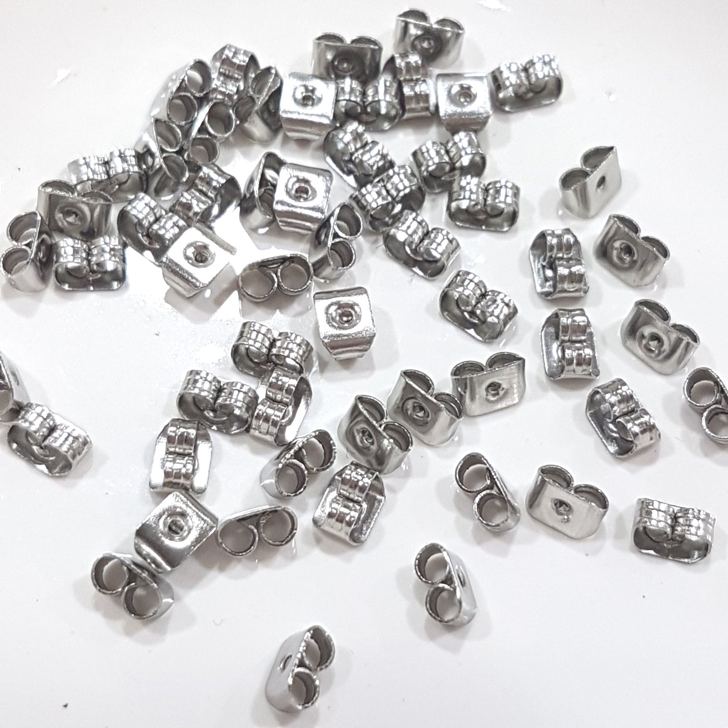 50pc Stainless Steel Earring Backs