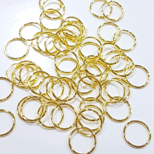 14mm Gold Jump Rings 40pc