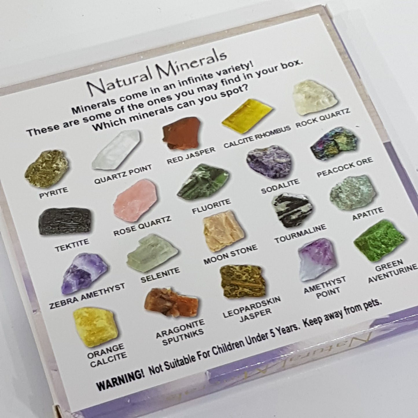 Natural Minerals Crystal Collection